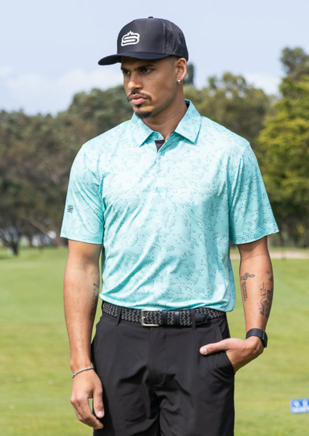Men's Drip Dry Tech Performance Golfer Polo Shirt