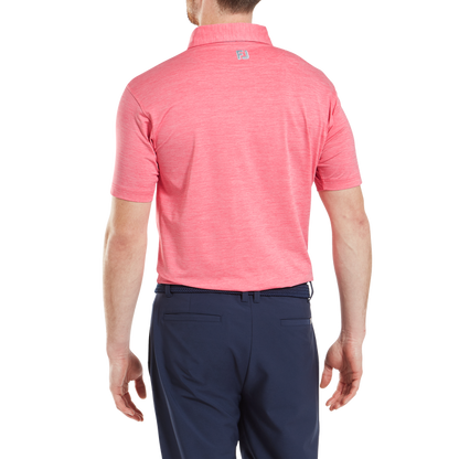 Footjoy Men`s Golf Shirt | EU Heather Lisle | Pink Lemonade