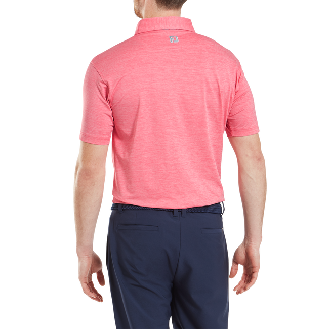 Footjoy Men`s Golf Shirt | EU Heather Lisle | Pink Lemonade
