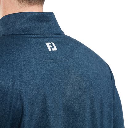 FootJoy Men's Golf Jersey | EU Speckle Printed Chill-Out | Dark Denim