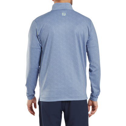 FootJoy Men's Golf Jersey | EU Speckle Print Jacquard Chill-Out | Blue