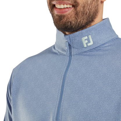FootJoy Men's Golf Jersey | EU Speckle Print Jacquard Chill-Out | Blue