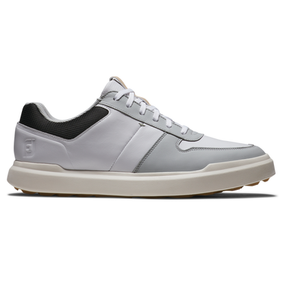 Footjoy Men's Golf Shoes | Contour Casual | White/Grey/Black