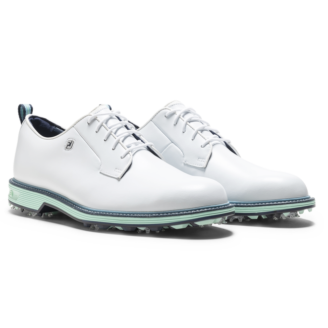 Footjoy Men's Golf Shoes | Premiere Series Field | White/Mint/Blue