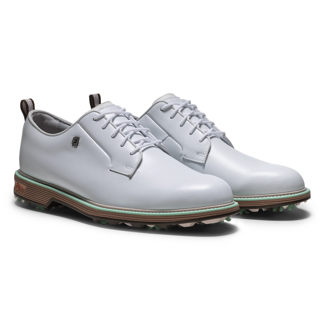 Footjoy Men's Golf Shoes | Premiere Series Field | White/Tan/Mint