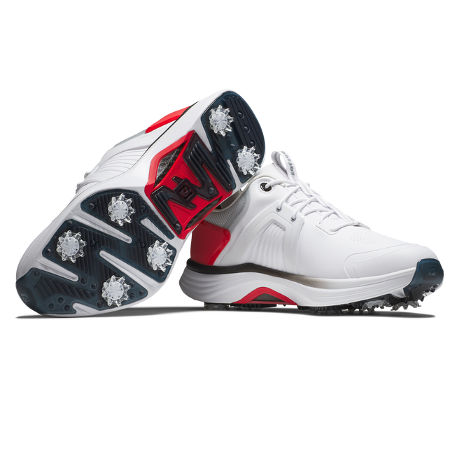 Footjoy Men's Golf Shoes | HyperFlex | White/Black/Red