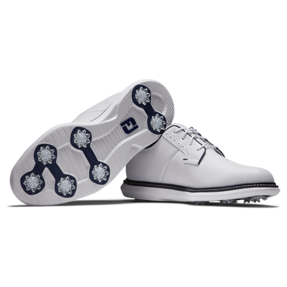 Footjoy Men's Golf Shoes | Traditions Blucher | White/Navy