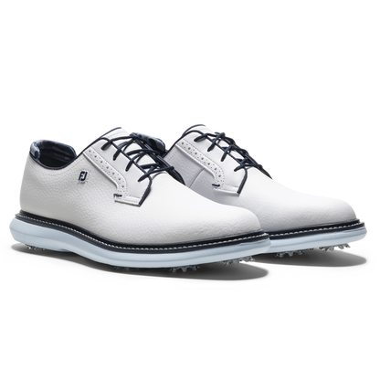 Footjoy Men's Golf Shoes | Traditions | White/Navy/Blue