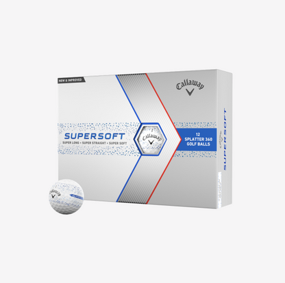 Supersoft Splatter 360 Red Golf Balls