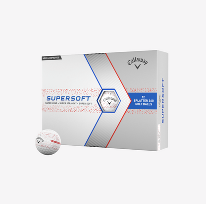 Supersoft Splatter 360 Red Golf Balls