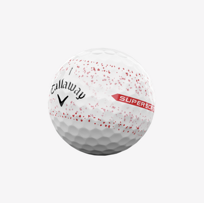 Supersoft Splatter 360 Red Golf Balls