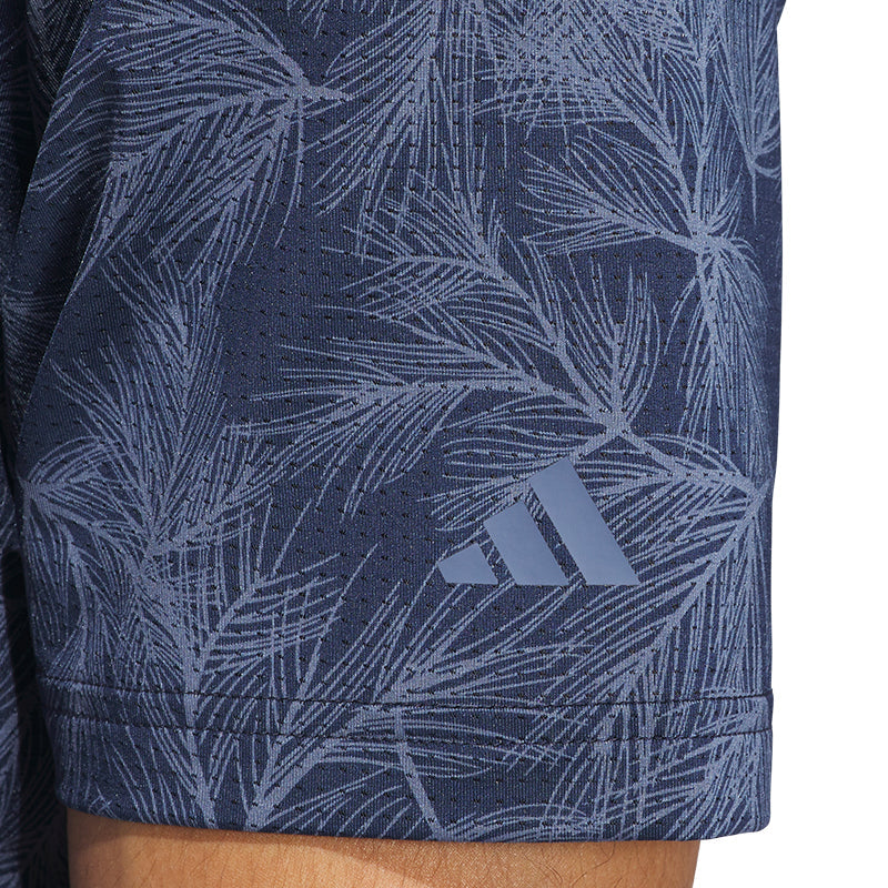 Adidas Men's Golf Shirt | Pine Print | Navy