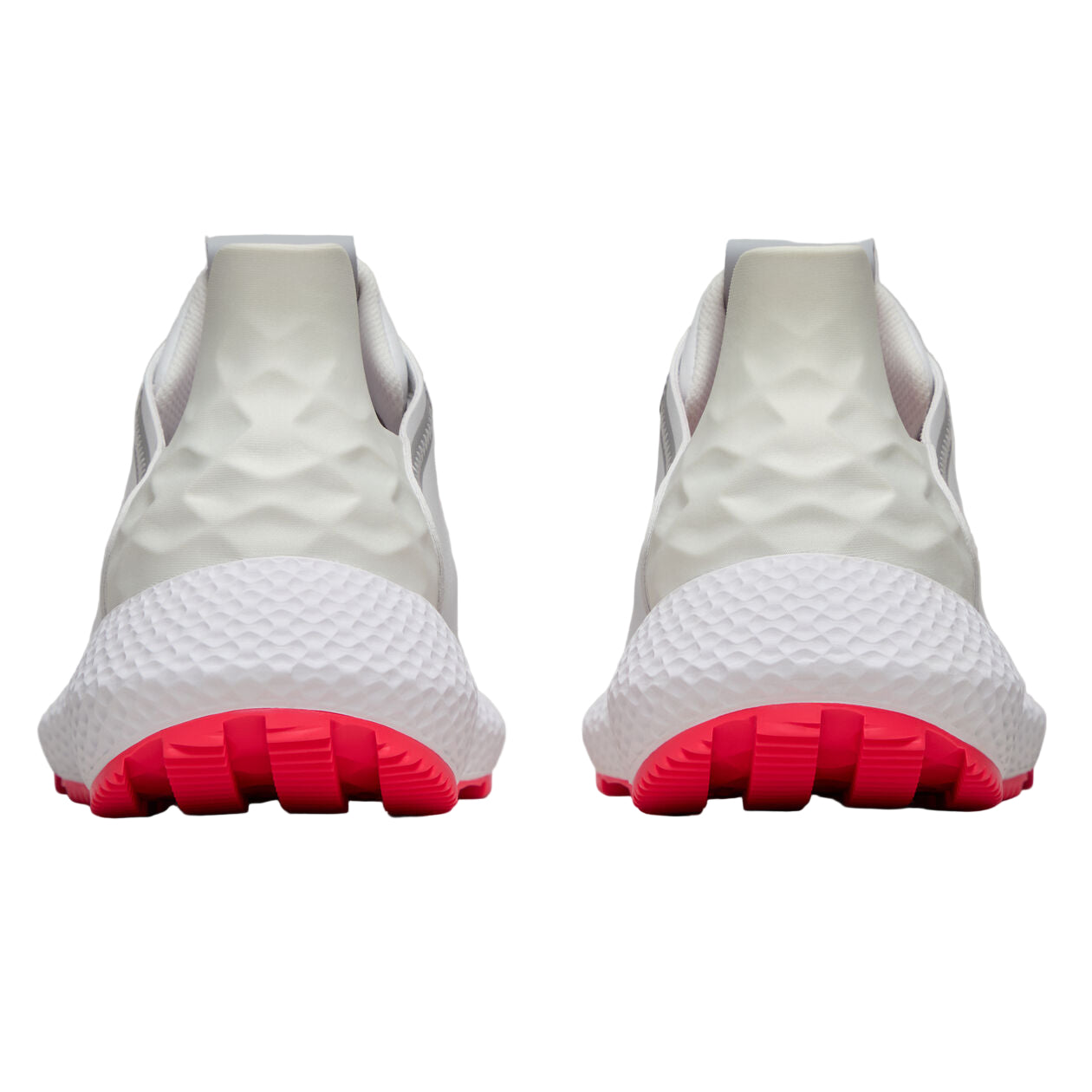 G/Fore Men`s Golf Shoe | MG4x2 Perforated Logo Hybrid | White/Grey/Coral