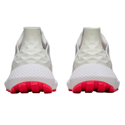 G/Fore Men`s Golf Shoe | MG4x2 Perforated Logo Hybrid | White/Grey/Coral