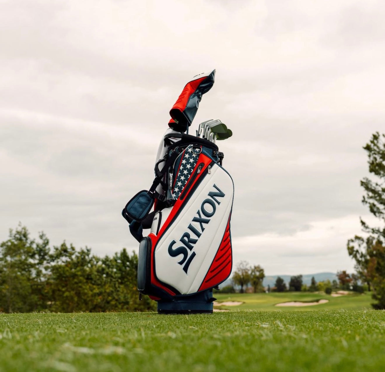 Srixon Golf Bag | The US Open 2025 Stand | Navy/White/Red