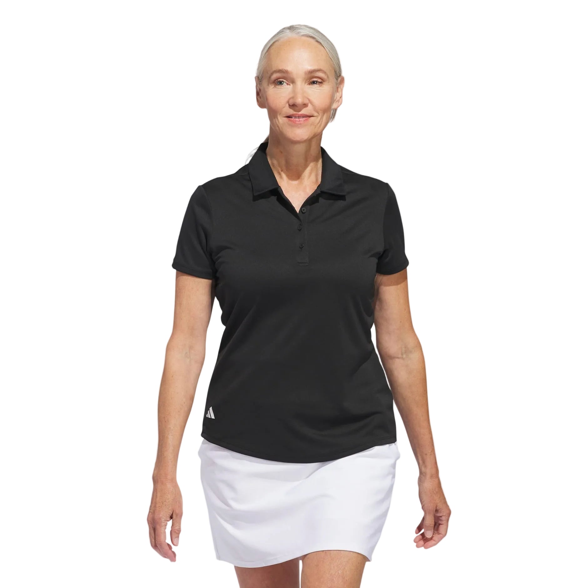 Adidas Women's Golf Shirt | Solid Performance Short Sleeve Polo