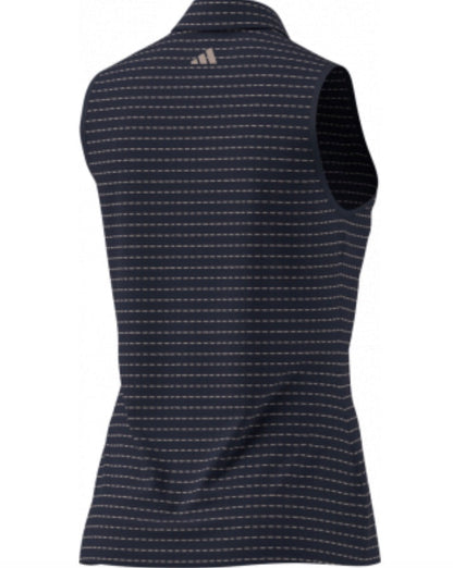 Adidas Women's Golf Shirt | Ultimate365 Stripe | Collegiate Navy