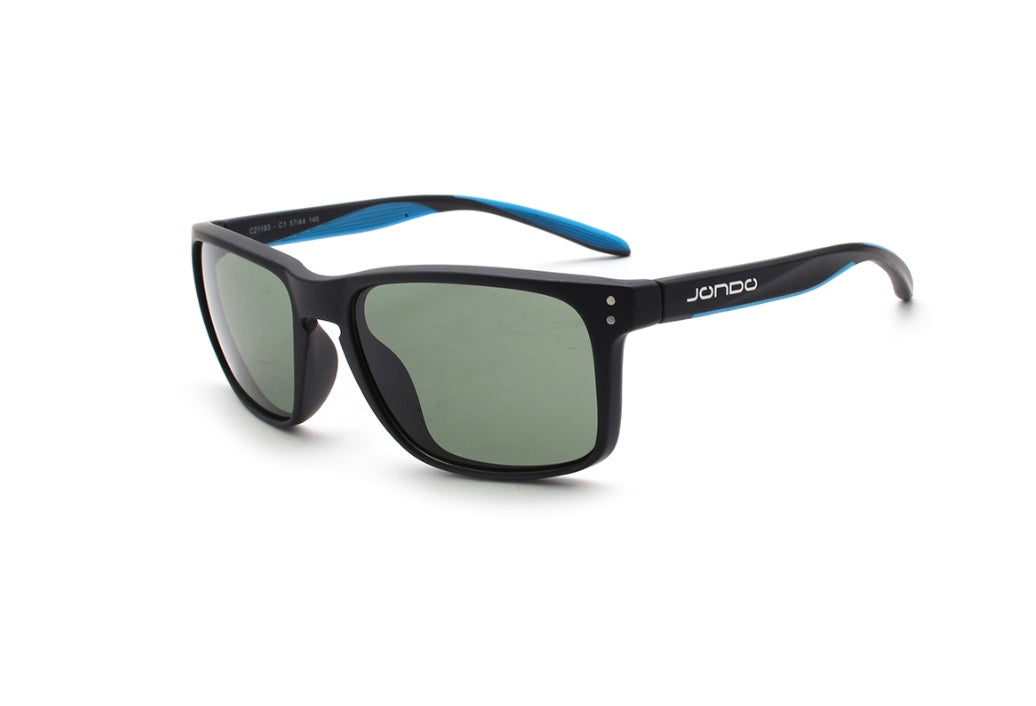 Jondo Sunglasses | Dormie Slim | Krisp-Extreme | Matt Black/Blue