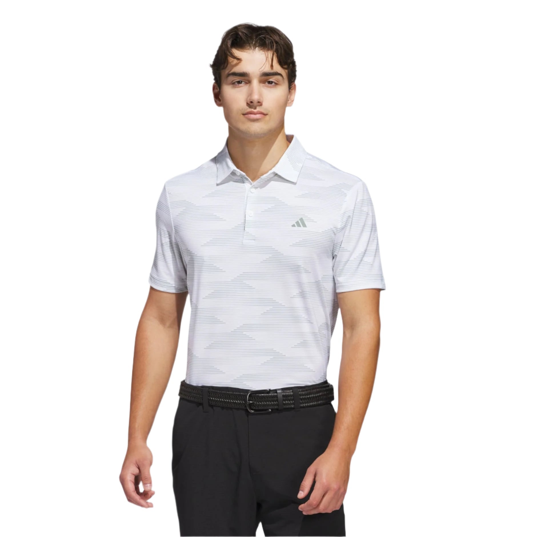 Adidas Men's Golf Shirt | Polo | White/Green