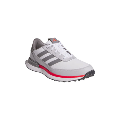 Adidas Men's Golf Shoes | S2G Leather Spikeless | White/Grey/Red