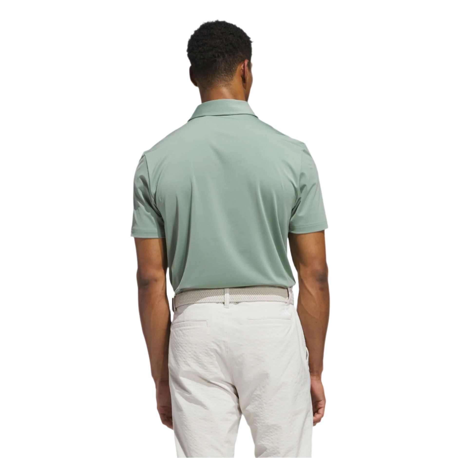 Adidas Men's Golf Shirt | Solid Polo | Sage/White