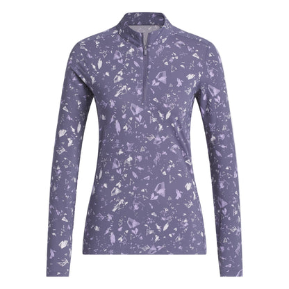 Adidas Women's Midlayer |  Ultimate Printed Quarter-Zip | Purple