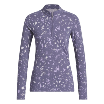 Adidas Women's Midlayer |  Ultimate Printed Quarter-Zip | Purple