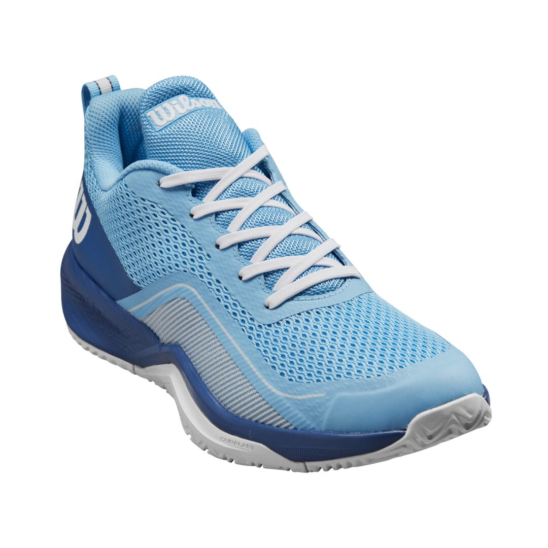 Wilson Padel Footwear | Ladies Rush Pro Lite Bonnie Blue - Deja Vu Blue - White (UK7.5)