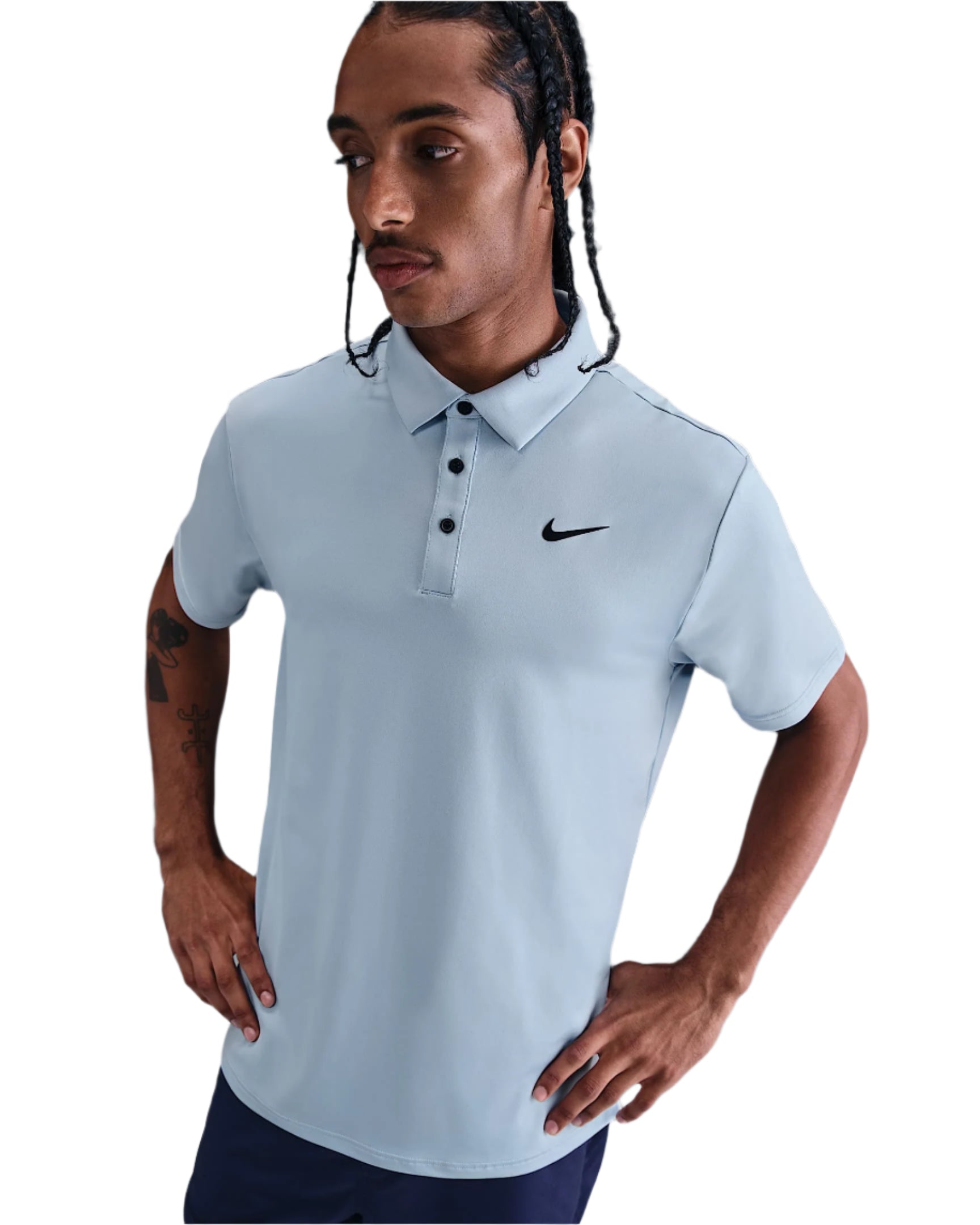 Nike Men`s Golf Shirt | Tour Solid | Light Armory