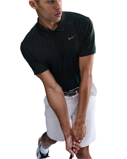 Nike Men`s Golf Shirt | Victory Solid | Black/Gold