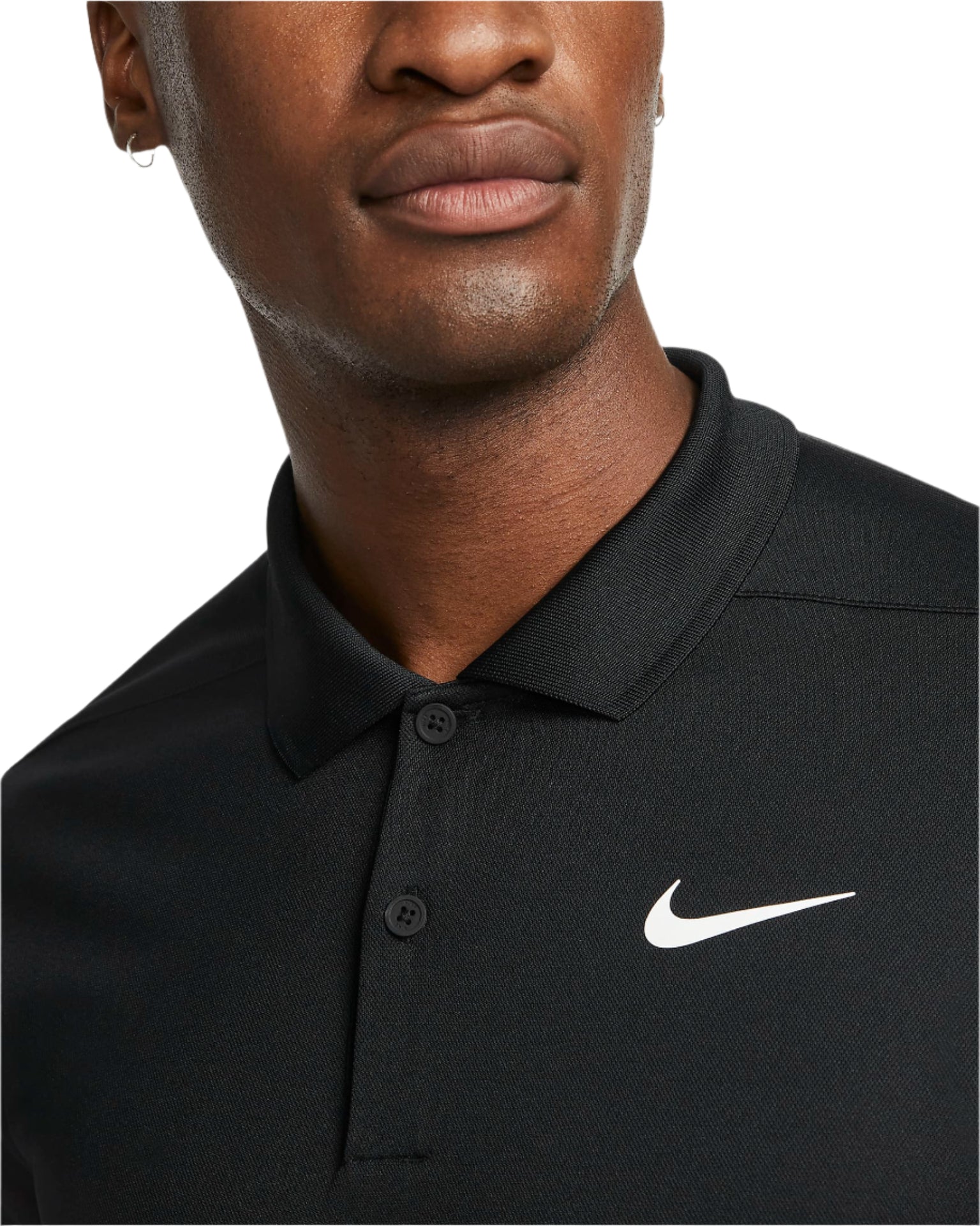 Nike Men's Golf Shirt | Victory Blade PO | Black/White