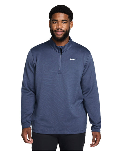 Nike Men`s Golf Jacket 1/2 Zip | Victory Therma | Blue