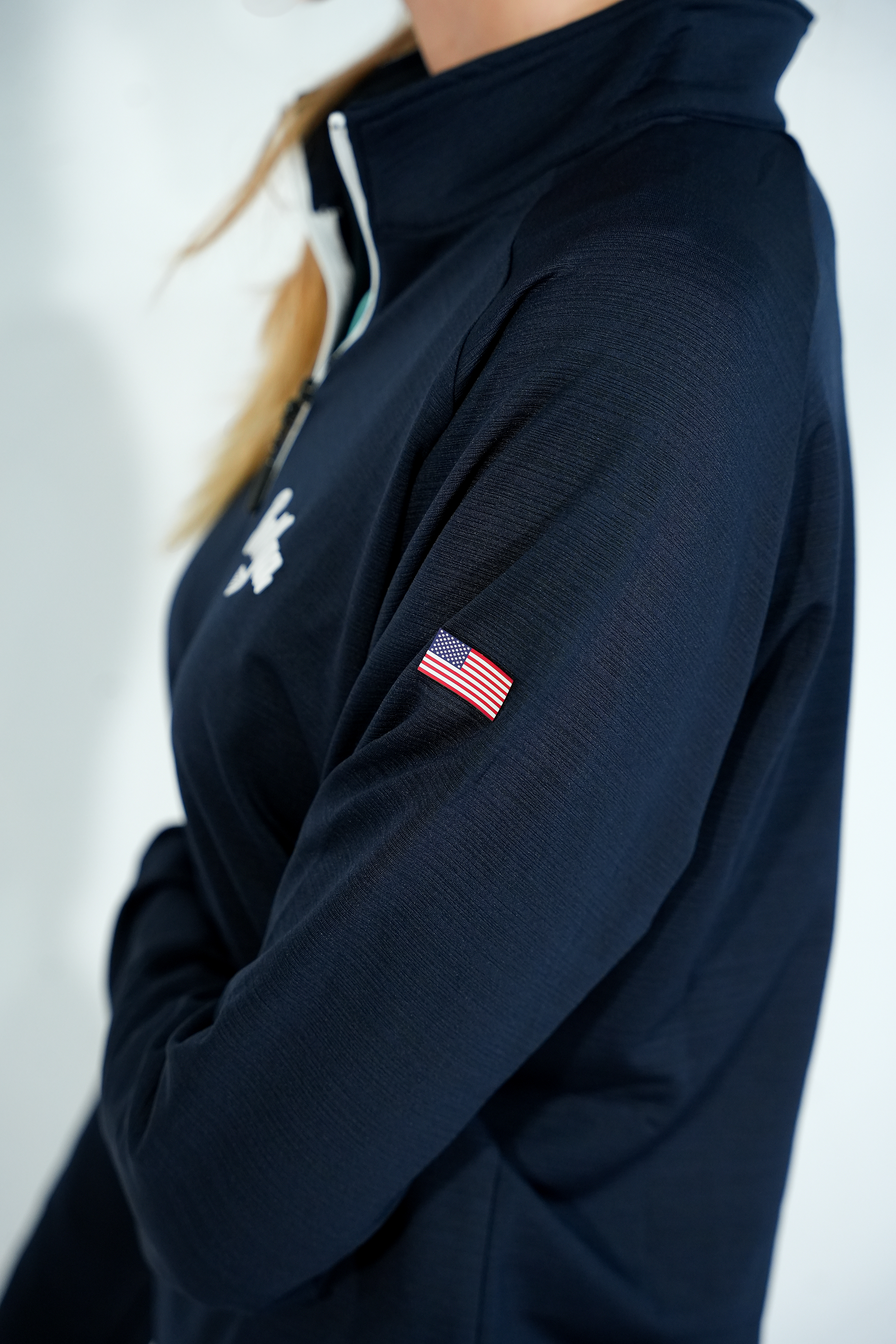 Ladies Q-Zip - Navy Sky