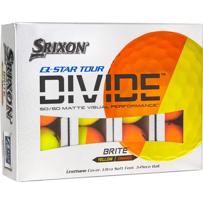 Srixon Q-Star Tour Divide Yellow/Orange Golf Balls