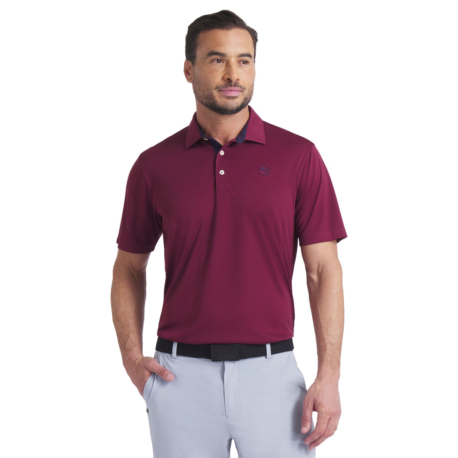 Puma Men's Golf Shirt | Pure 2.0 Polo LC | Ruby Shimmer