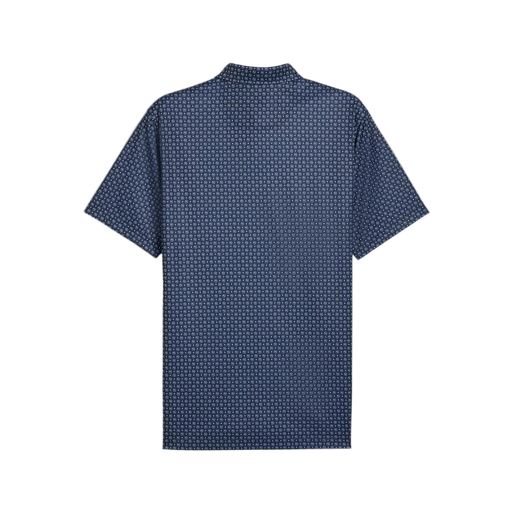 Puma Men's Golf Shirt | Pure 2.0 Polo | Circle Cat | Deep Navy/White Glow