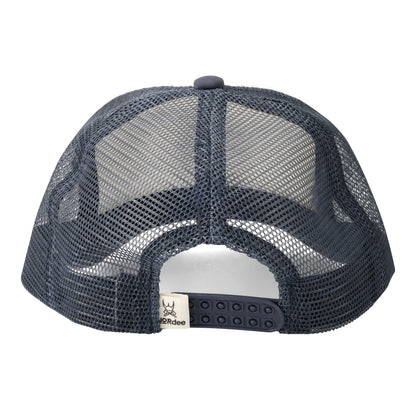 Sander Trucker Cap - Navy & White-Yellow logo