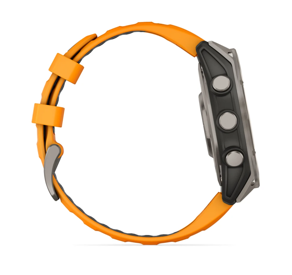 Garmin Fenix 8 Watch | 47mm | Amoled Sapphire Spark Orange/Graphite Band