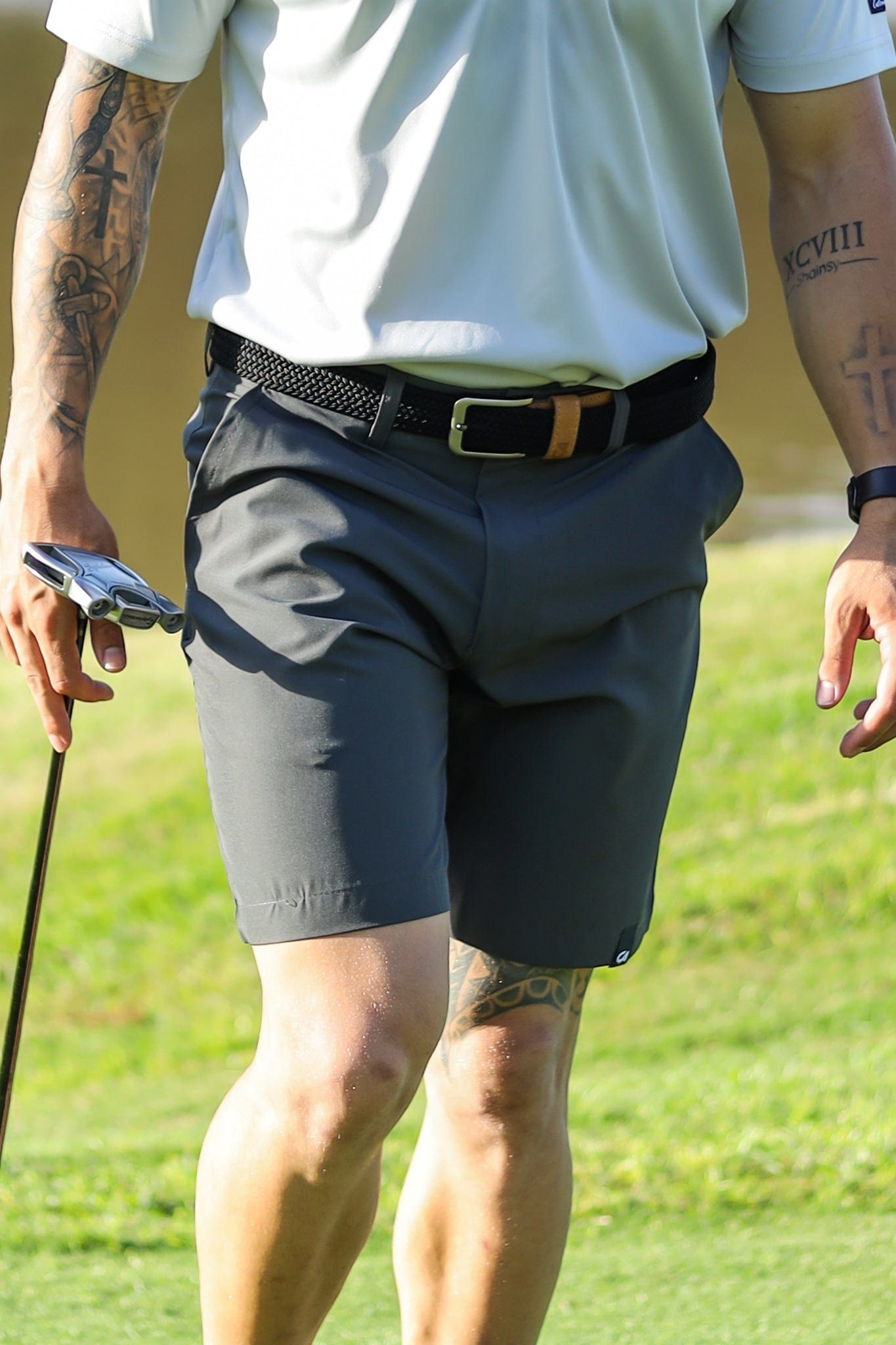 Custom Apparel Men's Golf Shorts | Pure Motion | Shadow Grey