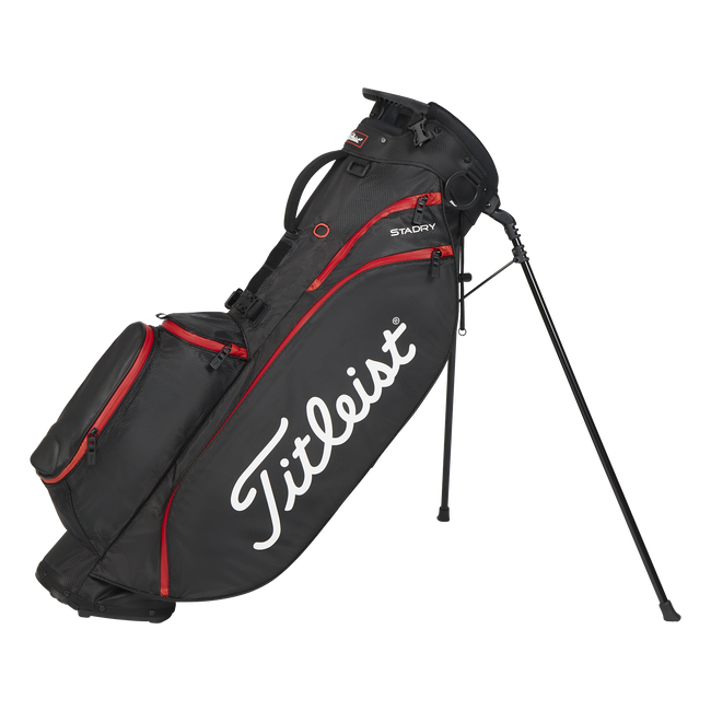 Titleist Golf Bag | Players 4 StaDry | Black/Black/Red
