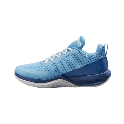 Wilson Padel Footwear | Ladies Rush Pro Lite Bonnie Blue - Deja Vu Blue - White (UK7.5)