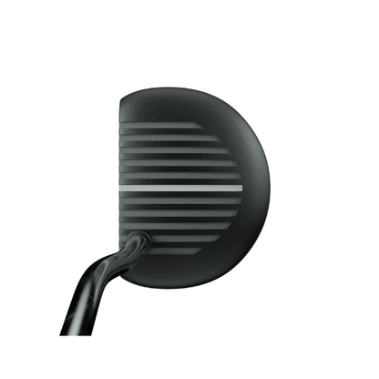 Black golf club head with grooves and a sleek design, likely from callaway.