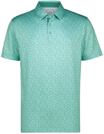 Men's Crazy Daisy Dry Tech Performance Golfer Polo Shirt
