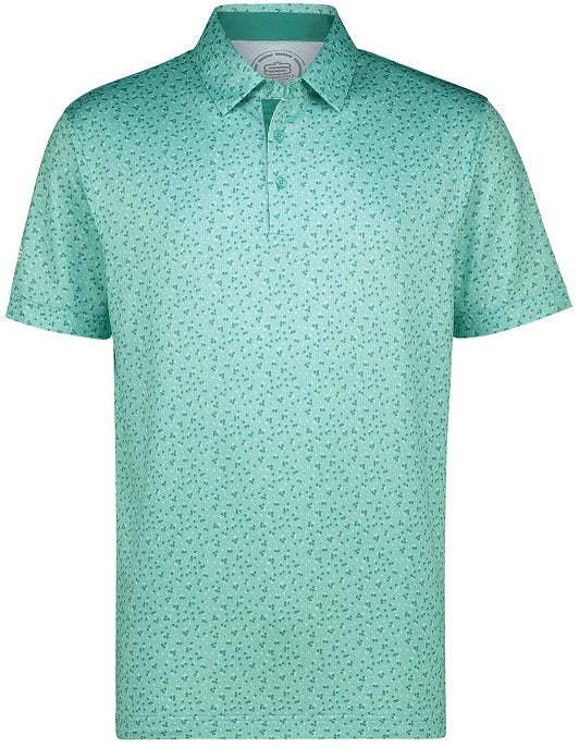 Men's Crazy Daisy Dry Tech Performance Golfer Polo Shirt