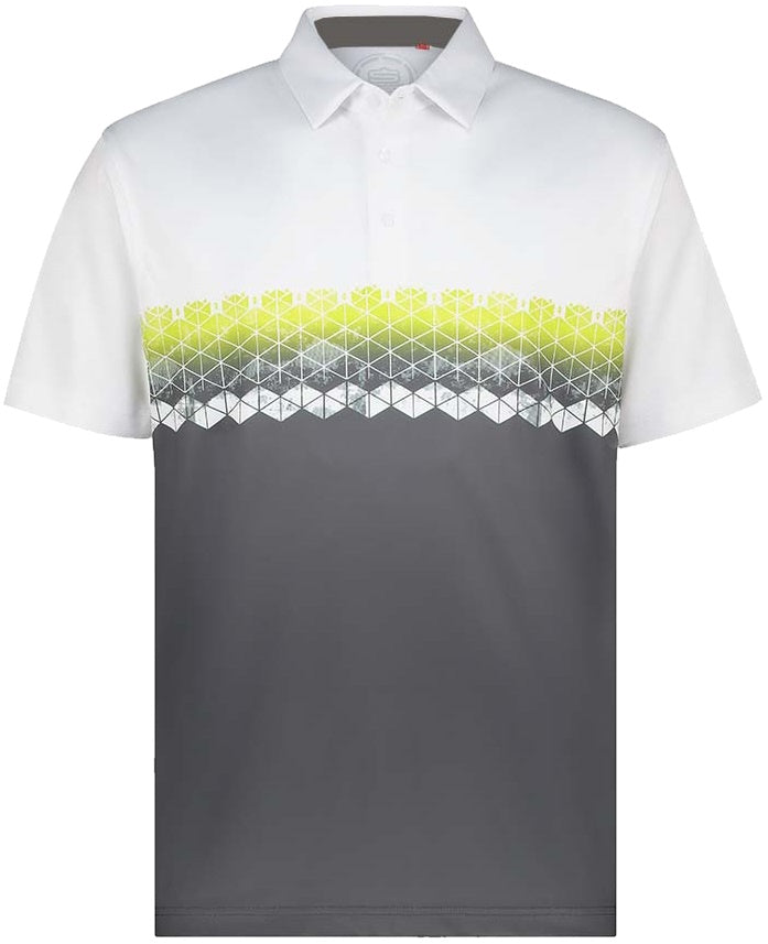 Men's Glitch Dry Tech Performance Golfer Polo Shirt