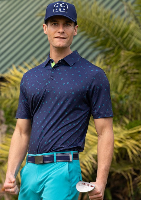Men's Cactus Jack Dry Tech Performance Golfer Polo Shirt