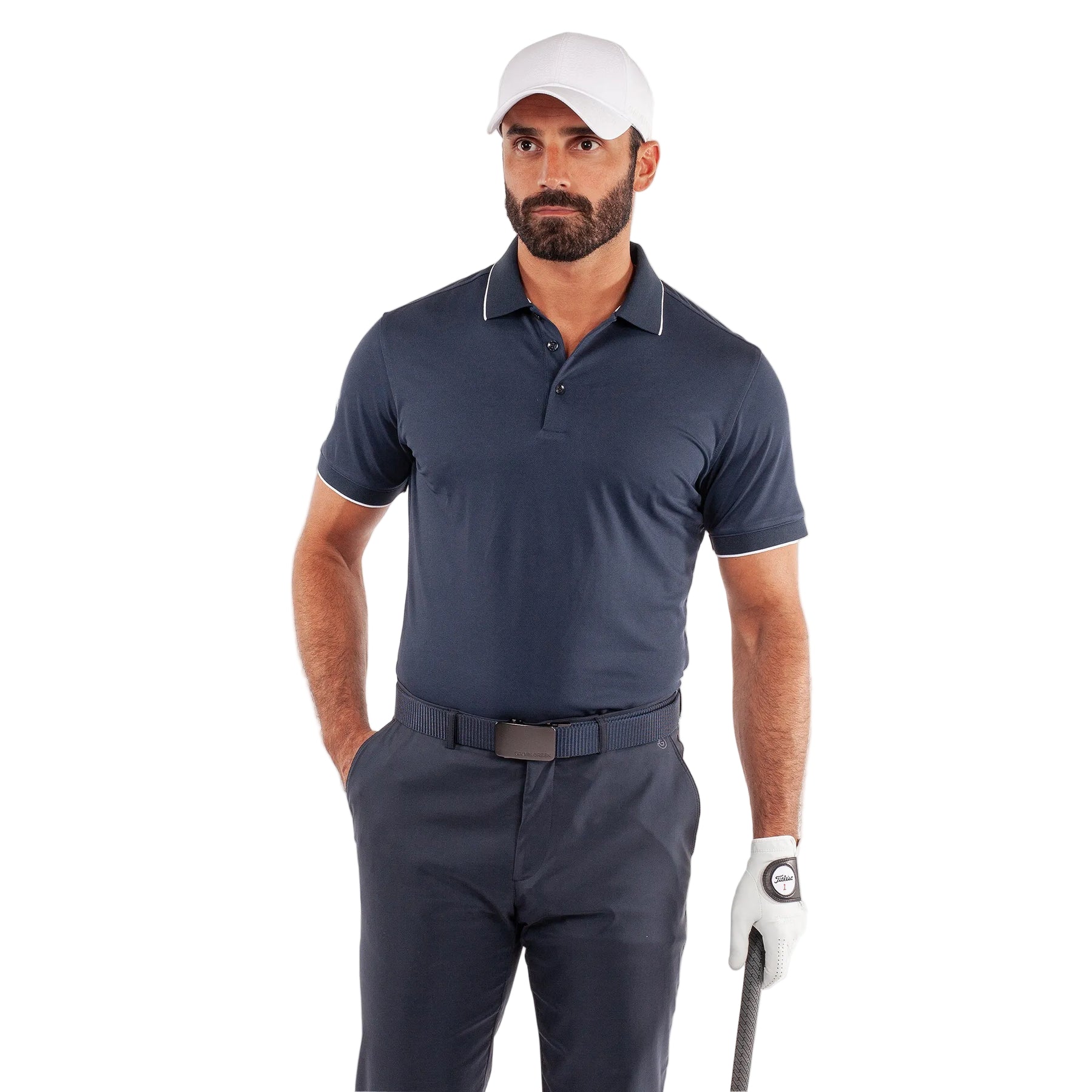 Galvin Green Mens Golf Shirt | Marty | Navy