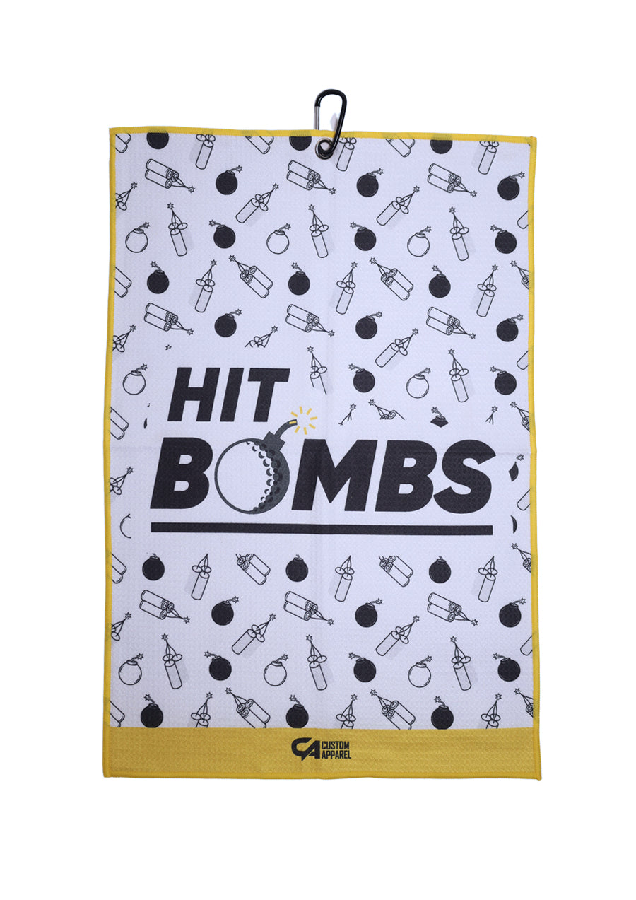 [CAGT007] Custom Apparel Golf Towel | Waffle (Hit Bombs)