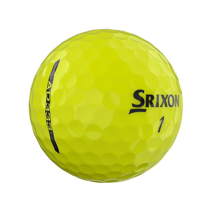 [SAD33302] Srixon Golf Balls | AD333 Golf Balls (Yellow/Sleeve, 11)
