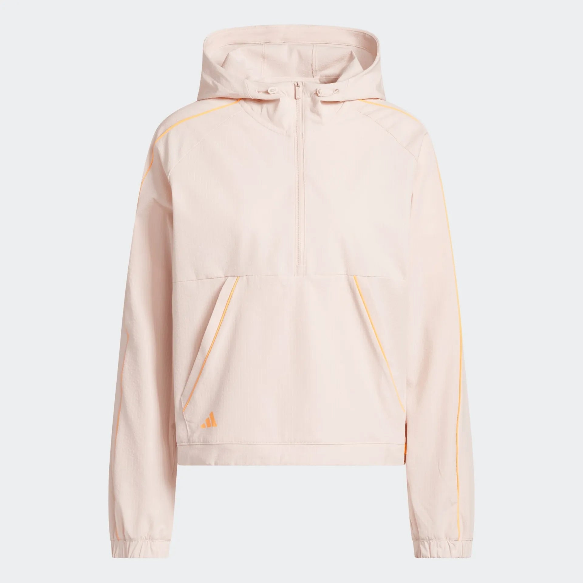 Adidas Womens Golf Jersey | Ultimate365 Seersucker Quarter-Zip | Peach